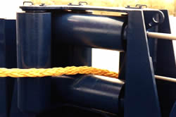 An BLMS Multi-Angle Fairlead in use