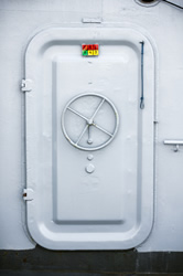 Our watertight doors are an ideal option for below deck installation in the bulkhead