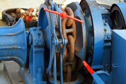 BLMS supplies windlass anchor winches for the lifting of heavy anchors, wire ropes and hawsers